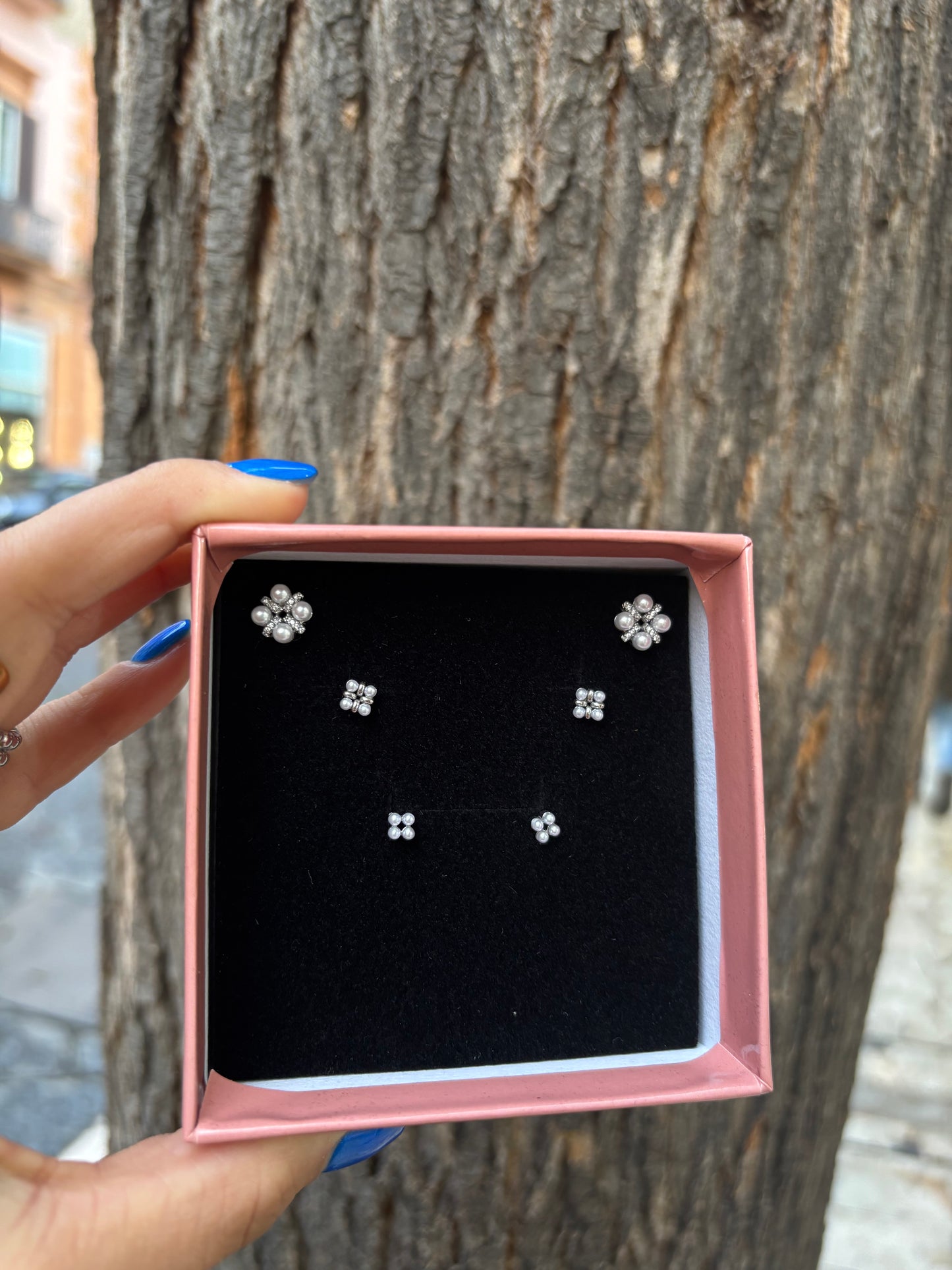 SET QUADRIFOGLIO DI PERLE