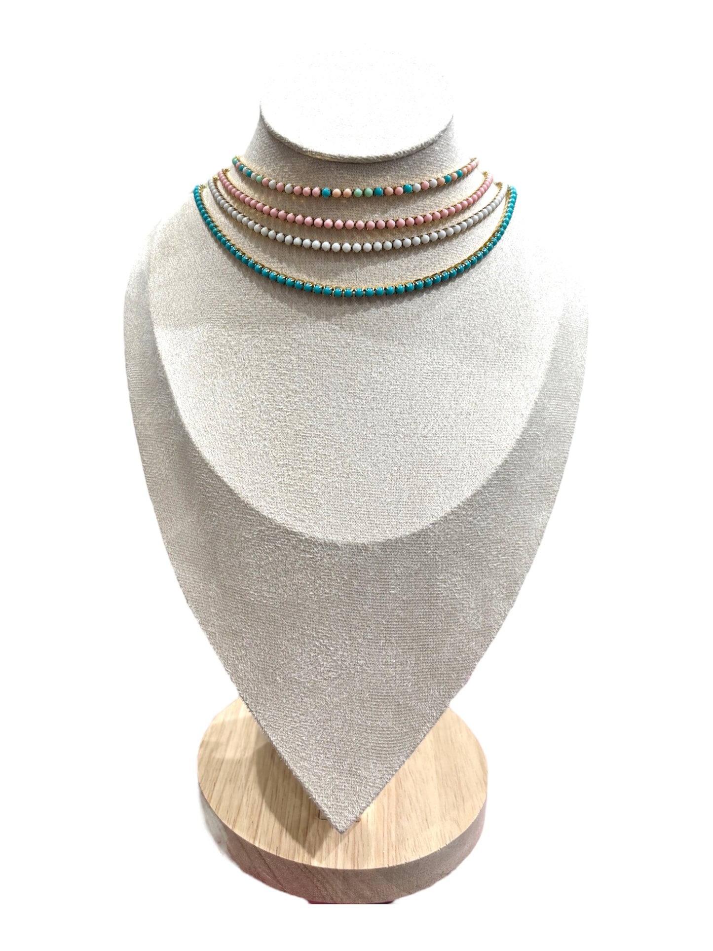 COLLANA TENNIS COLORI PASTELLO